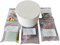 MagiDeal Kit de 6 Piezas de Horno microondas Profesional para Principiantes, Bricolaje, artesanía, Fibra cerámica compacta para fusión de Vidrio,