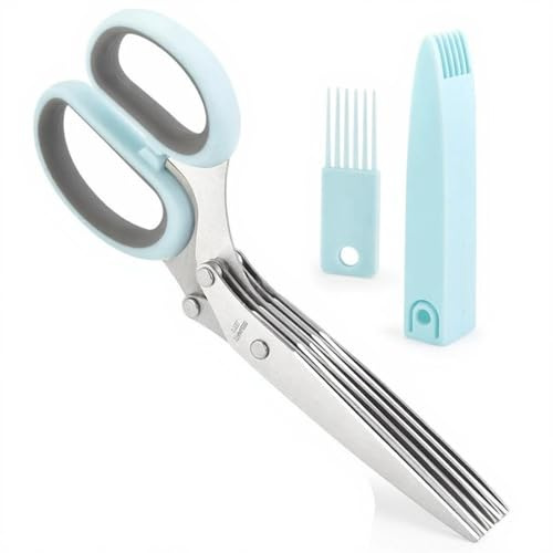 Steel Kitchen Choppers Scissors with 5 and Cover for Quick Food Preps and Document Shredding Cooking Scissors Rusts Steel Kitchen Shears