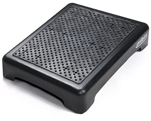 Unibos Black Indoor & Outdoor Half Step Mobility Aid Portable Step with Anti Slip Protection and Water Drainage Hole Mobility Step