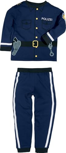 Erwin Müller Kinder-Schlafanzug Interlock-Jersey blau Größe 98/104