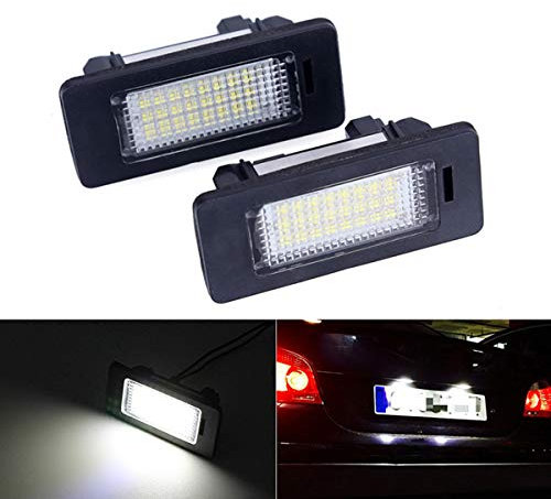 GOFORJUMP Pure White 1Pair 18SMD Error Free LED Kennzeichenleuchte - Kennzeichenleuchte für B/MW E70 X5, E71 E72 X6