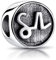 MATERIA Sternzeichen Steinbock Anhänger Silber 925 - Beads Perle Charms für Armband oder Kette antik schwarz #558
