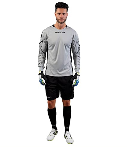 Givova KIT Portiere HYGUANA Grigio CHIARO/Nero Tg. XL