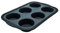 Zenker 685534 Moule à muffins en silicone fibre de verre, moule à cupcake, moule à muffin, moule à gâteau, Silicone, Fibre de verre, Nylon, Gris, 28,3 x 18,3 x 3 cm
