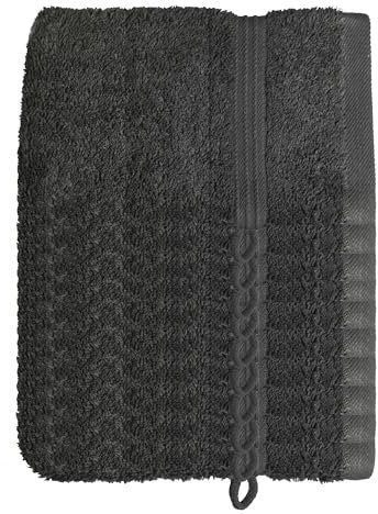 Julie Julsen 10er Pack Waschlappen 29 Farben erhältlich weich und saugstark 500gsm Öko Tex Anthrazit 15 x 21 cm B-Ware