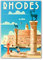 Couple Is Photographed on Vacation in Rhodes, Greece Fridge Magnet