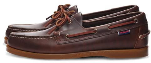 Sebago Herren DOCKSIDES PORTLAND WAXED Boat Shoe, Braun Honey, 43 EU