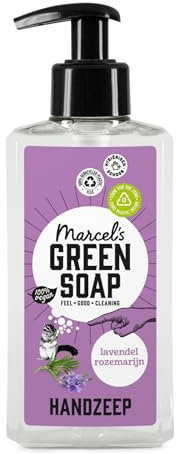 Marcel's Green Soap - Handseife Lavendel & Rosmarin - Flüssigseife Spender - Umweltfreundlich - Vegan - 97% Biologisch abbaubar - 250 ml
