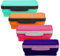 It's Academic Flexi Storage Boxes with Lids, Collapsible Pencil Case for Craft and School Supplies, 4-Pack, Assorted