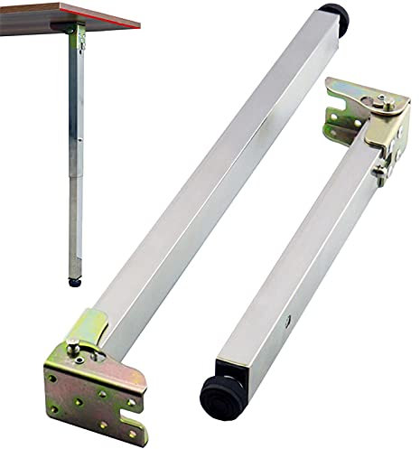 YHBZ Pieds De Table Pliants,Jambes De Meubles Rétractables,Pied De Support Carré,Supports De Table De Bar en Métal,Accessoires De Bricolage,90cm/35in