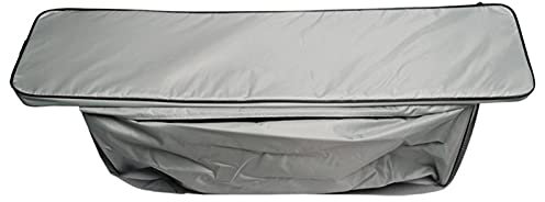 N-X Boat Inflatable Seat Bag Cushion, 85cm, Gray, Black, Compatible with Boats up to 10ft