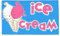 AZ FLAG - Flagge EIS - 90x60 cm - Ice Cream Fahne 100% Polyester mit Messing-Ösen - UV-beständig - Vives Farben - 50g