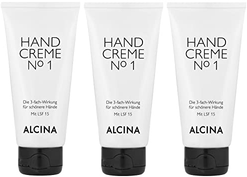 3er Handcreme No.1 pflegende Kosmetik Alcina 3-Fach Wirkung je 50 ml = 100 ml