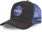 Cap Herren Perfekter Halt, Tracker Kappe Herren, NASA-Logo, Anti-Reizung, Dunkelblau, Einheitsgröße