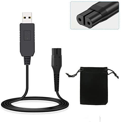 4.3V USB Charger Cable for Philip Shaver, Norelco Trimmer, Fast Charging Replacement Power Adapter