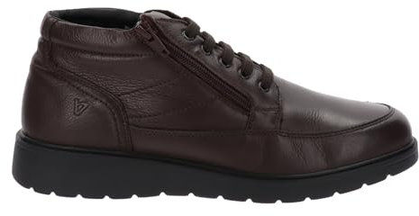 Valleverde Stivaletti Uomo 36833 in Pelle Marrone Modello Casual. Una Calzatura Comoda Adatta per Tutte Le Occasioni. Autunno-Inverno 2022. EU 43