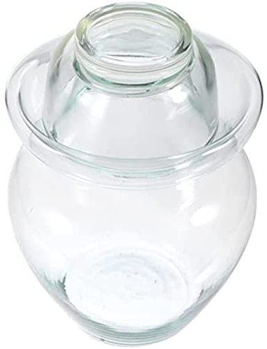 BLOSUM Vaso di fermentazione in Vetro Trasparente: Tradizionale Cinese fermentazione Crock con Coperchio di Tenuta dell'Acqua, per decapaggio Kimchi Crauti Contenitore di Famiglia