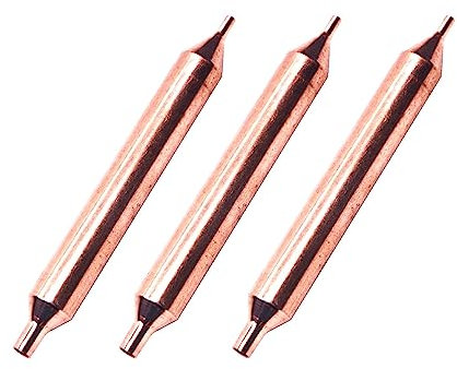 Mairuker - 3 filtros secadores de refrigerador, 19 mm x 130 mm, filtro de cobre para refrigeración, con agujero de 3 mm y 6 mm de diámetro interior