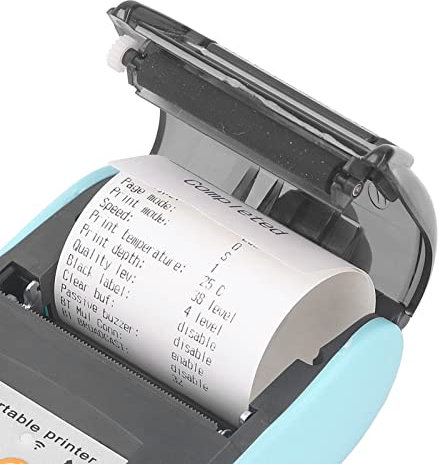 Tragbarer 58-mm-Drucker, Thermo-Etikettendrucker, Bon-Thermodrucker, Hipping-Etikettendrucker (Mit Aufbewahrungstasche)