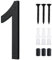 Floating 3D House Number 0-9, 10 Inch Address Numbers Acrylic House Number Large Modern House Numbers for Door Address Mailbox House Wall Outside (1, Black)