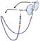 Nupuyai 7 Chakra Amethyst Crystal Stone Beaded Eyeglass Chain for Women, Ladies Sunglass Chain Face Mask Chain Eyeglass Cord Band Myopia Reading Glass Chain