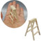 Anneome Mini Ladder for Dollhouse Miniature Wooden Ladder for Miniature House Decor