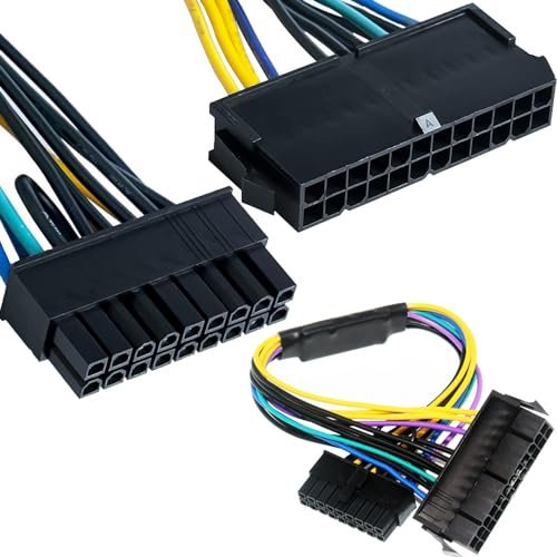 Xiatiaosann 24 Pin auf 18 Pin ATX PSU Power Adapter Kabel, 24P auf 18P ATX PSU Main Power Supply Kabel für HP Z220 Z230 Z420 Z620 Workstation (33cm, 13in)