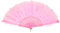 sourcing map Feather Hand Fan,Pink Vintage Folding Fan Feather Fan Handheld for Halloween Party Wedding Dancing Decoration