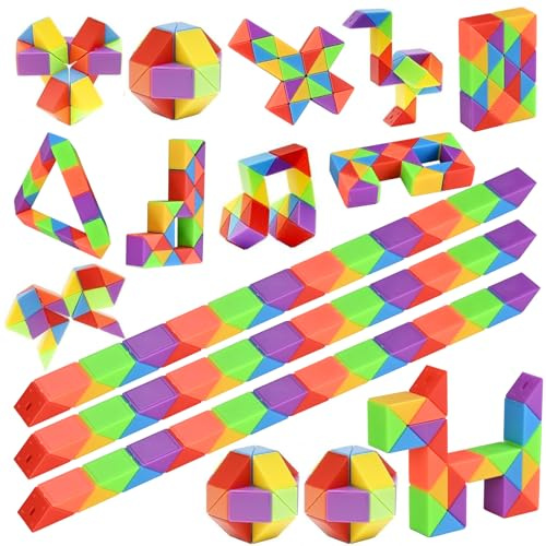 GOLDGE Lot de 15 serpents magiques pour enfants, cadeaux de fin d'anniversaire