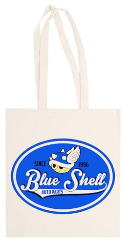Générique Blue Shell Auto Parts Cabas Shopping Beige Coton Unisexe
