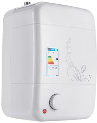 HINOPY 1500W Durchlauferhitzer, 8L Druckfest Untertisch Heißwasser Speicher Mini-Kleindurchlauferhitzer 30-75℃ Temperature Einstellbar