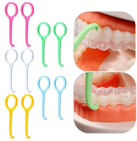 10 Pezzi di Strumenti di Rimozione Allineatore per Apparecchi Ortodontici Invisibili Estrattore di Apparecchi Ortodontici Strumento di Rimozione del Supporto Ortodontico