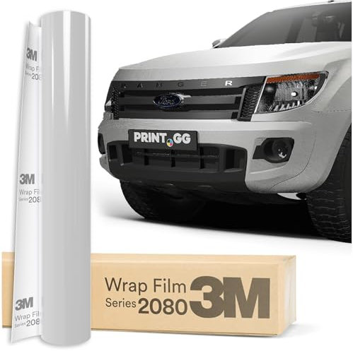 PRINT.GG Autofolie 3M 2080 Gebürstetes Aluminium BR120, 152 x 30 cm, Selbstklebende Folie Car Wrapping Folie, Robuste Lackschutzfolie Auto, Motorrad, Boot, Auto Folie mit hervorragender Haftung