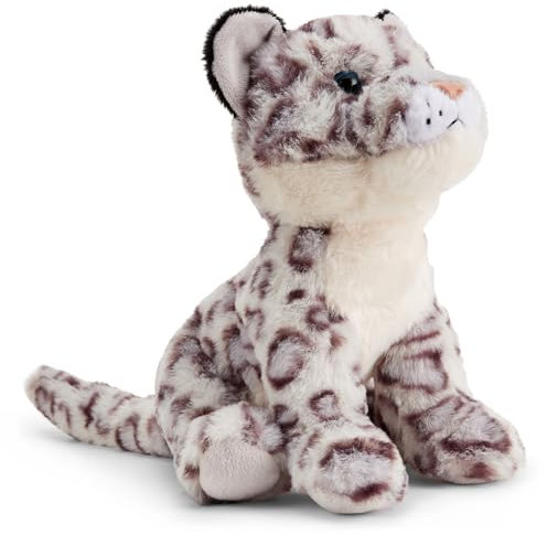 Zappi Co Schneeleopard der Schneeleopard Plüschtier (22cm) Bergkatzen-Kumpel - Weich, Kuschelig, 100% Recycelt - Scheuer Hochlandfreund