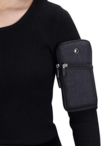 Handy-Holster, Sportarmband, kompatibel mit iPhone 11, 11 Pro, 11 Pro Max, kompatibel mit Galaxy S20+, S20 Ultra, S10 Lite, Note10 Lite, S10, S9, S8, S7, Handy-Armband, verstellbares Gummiband