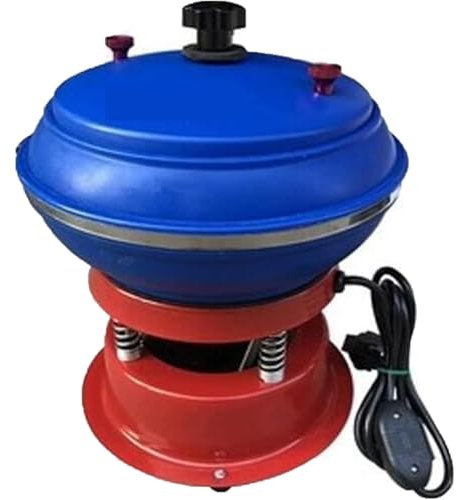 Lucidatrice a vibrazione per gioielli da 8 pollici, lucidatrice elettrica a vibrazione, lucidatrice a tamburo vibrante, lucidatrice a tamburo per rocce, comoda