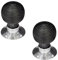 Wooden Black Beehive Victorian Reeded Door Knob, 53mm