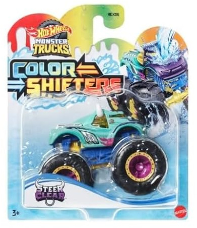 Mattel Hot Wheels Color Shifters Monstertrucks 1:64 Lenkung klar JDV91