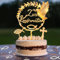 Tortendeko Konfirmation mit LED Lichterkette, Cake Topper Konfirmation Holz & 36 Stück Holz Fische Streudeko Tischdeko & Kreuzigung Fisch Kuchen Deko, Deko Junge Mädchen Geschenke Gastgeschenke