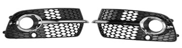 Areyourshop Front Bumper Fog Light Grille Fit für Audi Q5 SLine SQ5 20132017 Black Chrome