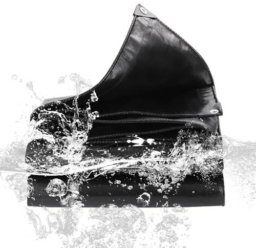SRHIMEOS 4x7m Bache Impermeable Ultra Résistante, Bâche Étanche Extérieur, Bâches en Tissu 650 G/m² avec Oeillets Indéchirable, Bâche De Protection Couverture pour Bois