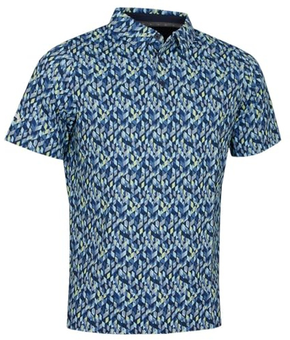 Callaway Golf Mens Kaleidoscope Chev Polo Shirt - Peacoat - XL