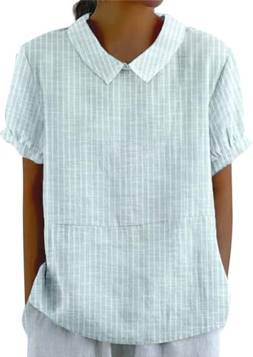 blitzangebote des Tages, Sale Damen, Tshirt Damen Weiss Baumwolle Tschirt Weiss T Shirt Damen Blau Baumwolle Tshirt Damen Shirts Damen Kurzarm T-Shirt Damen