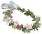 SHERCHPRY Blumenkranz Haarreifen für Handgefertigter Brautkopfschmuck mit Lebendigen für Hochzeiten Brautjungfern und Festliche Anlässe