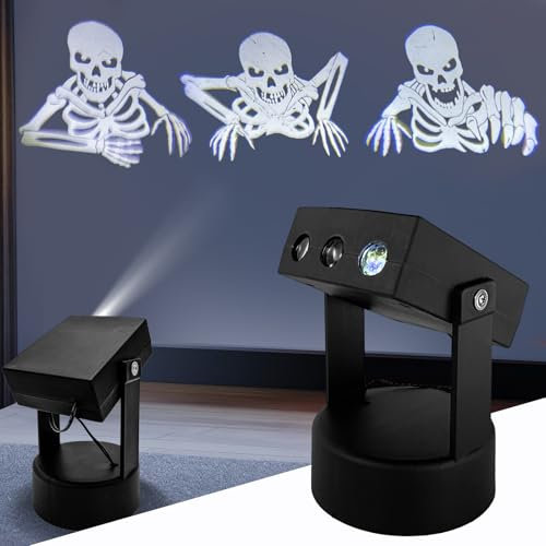 Projecteur dynamique pour Halloween, Lampe Projecteur LED Halloween, 3 Modèles, Projecteur Halloween pour Lumières Décoratives pour Jardin, Fenêtre, Mur, Cour, Fête
