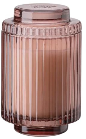 Luxus-Duftkerze Santal Rosé, 198g, 40 Stunden Brenndauer, Recycelbares Glas, 12,4 cm x 7,4 cm