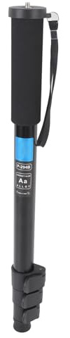 Annadue Kamera Monopod, Teleskopischer Aluminiumlegierung Tragbarer Ständer mit Schwammabdeckung für DSLR Kamera Photographie Phone Mirrorloses Taschenlampe Mikrofon