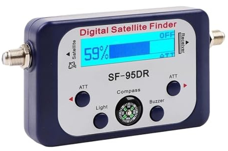 Rilevatore Satellitare Digitale For Cercatori Di Segnali Satellitari Da Campeggio For Display Grafico LCD Dish Network Retroilluminato Facile Da Usare