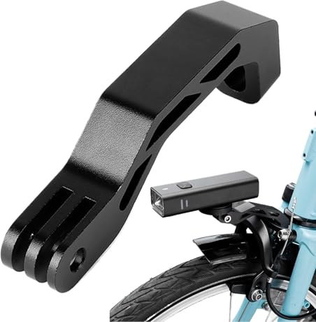 Duvcoywae Soporte para Linterna De Bicicleta,Soporte Plegable De Aluminio - para Luz De Bici | para Carreras, Senderos, Desplazamientos, Viajes Nocturnos, Camping, Ciclismo, Seguridad Al
