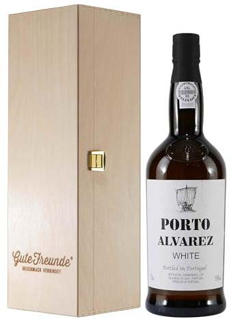 Alvarez Portwein -White- mit Geschenk-Holzkiste